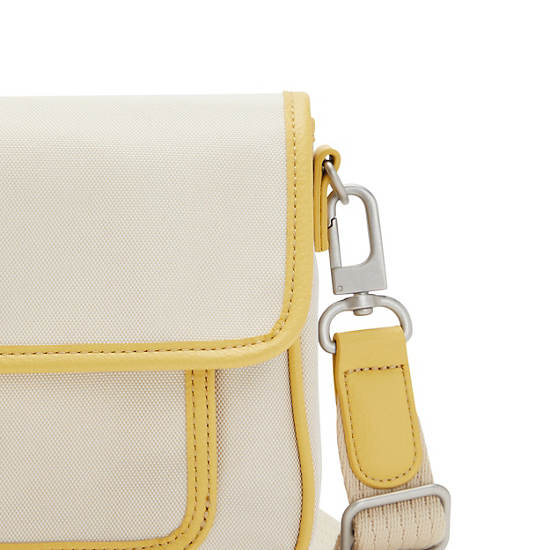 Kipling Inaki Crossbody Bag Handbag Straw Yellow Block | AU 1275VR